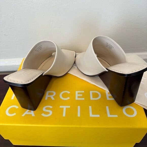 Mercedes Castillo leather upper& lining wedge sandal Brazilialuxe brand size 6,5 - Picture 11 of 15